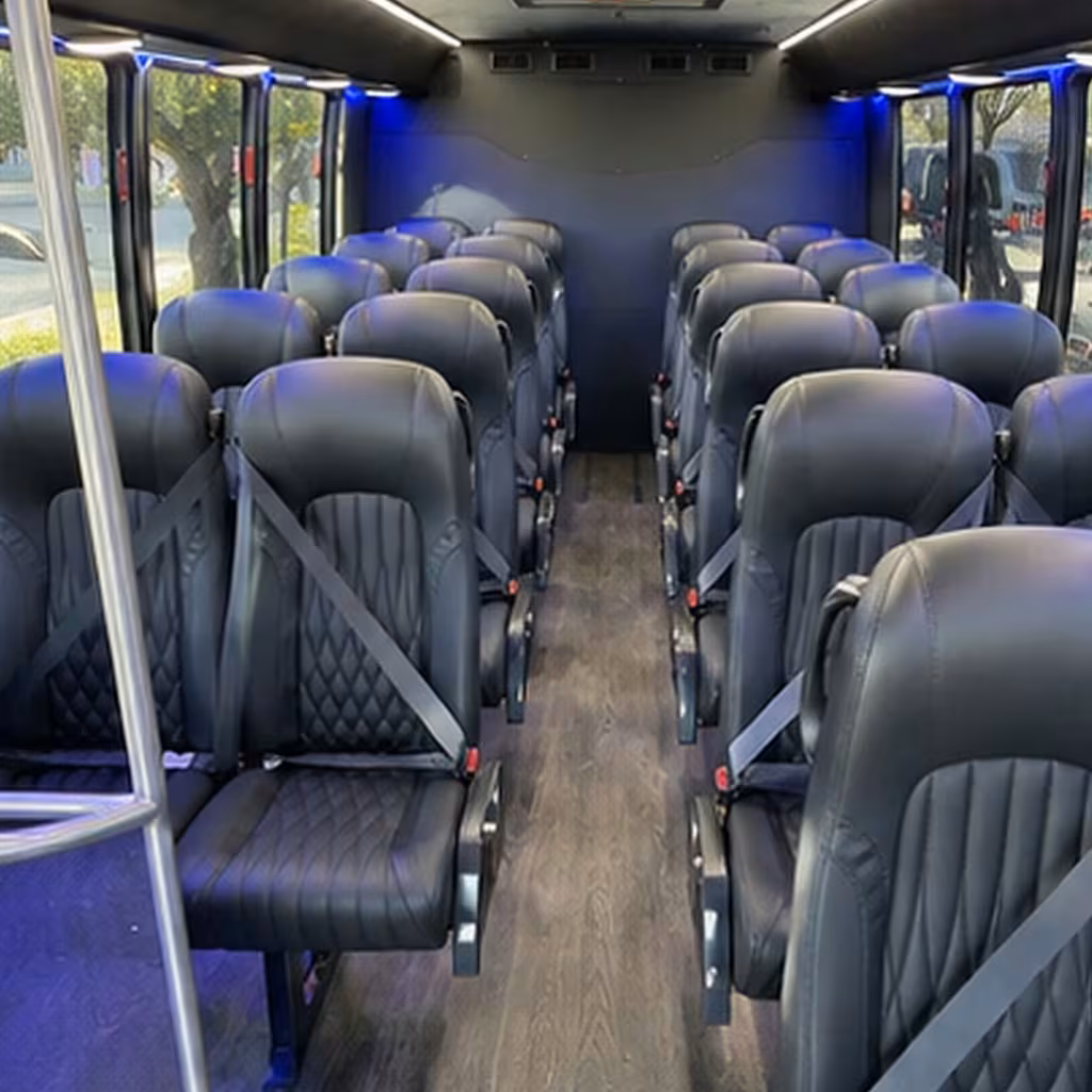 28 passenger minibus inside