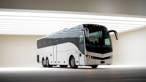56 passenger charter bus exterior