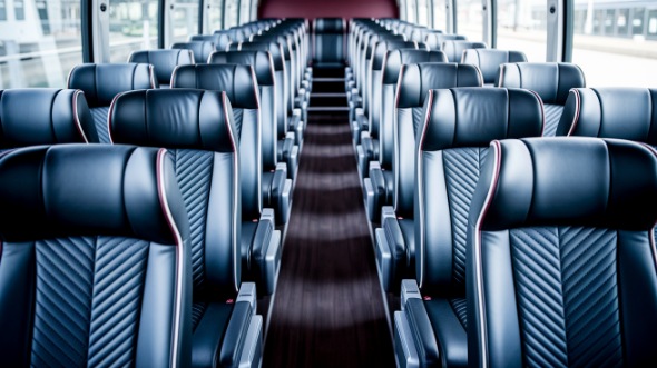 duluth 55 passenger charter bus inside