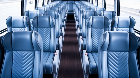 duluth 55 passenger charter bus interior