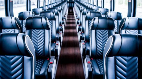 duluth 56 passenger charter bus inside