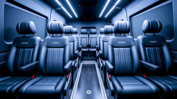 sprinter van with driver interior